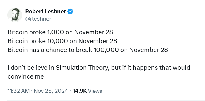 출처: Robert Leshner 트윗