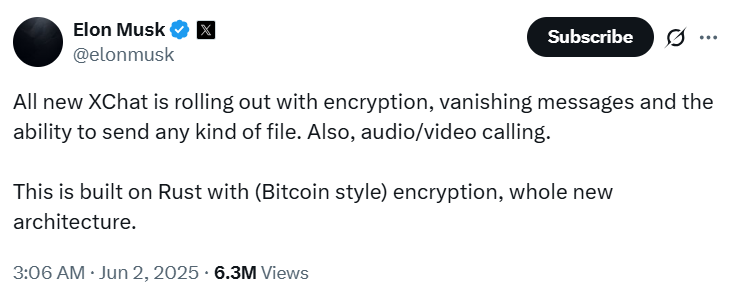 출처: 일론 머스크 트위터