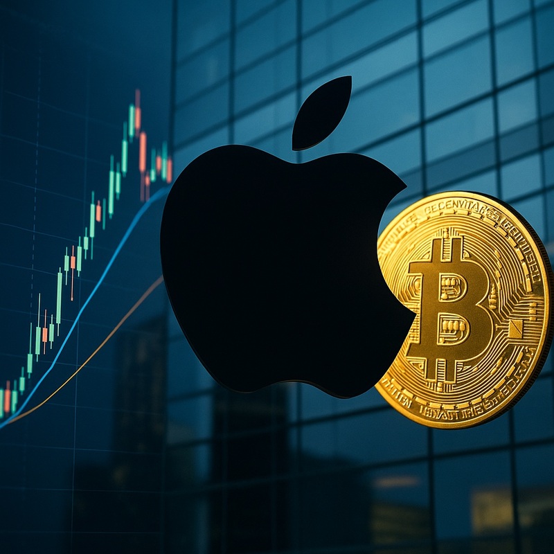 애플(Apple, APPL), 비트코인(BTC)/챗gpt 생성 이미지