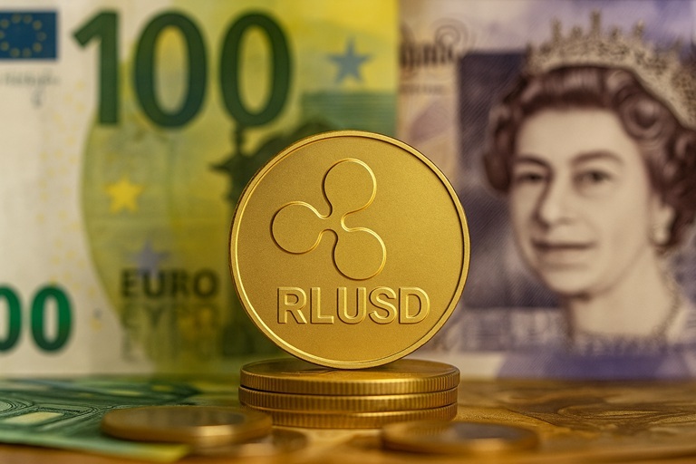 유로(EUR), 파운드(GBP), RLUSD/챗gpt 생성 이미지