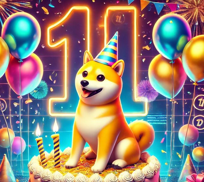 도지코인 11주년/출처: X 계정 @BillyM2k