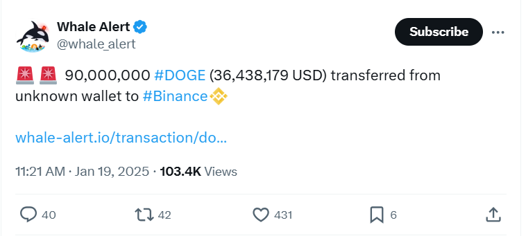출처: 웨일 얼럿 트위터