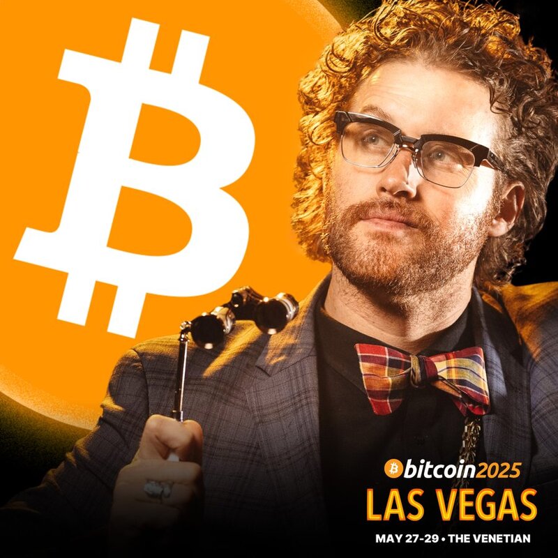 코미디언 겸 배우 티제이 밀러(TJ Miller)와 비트코인/출처:The Bitcoin Conference X
