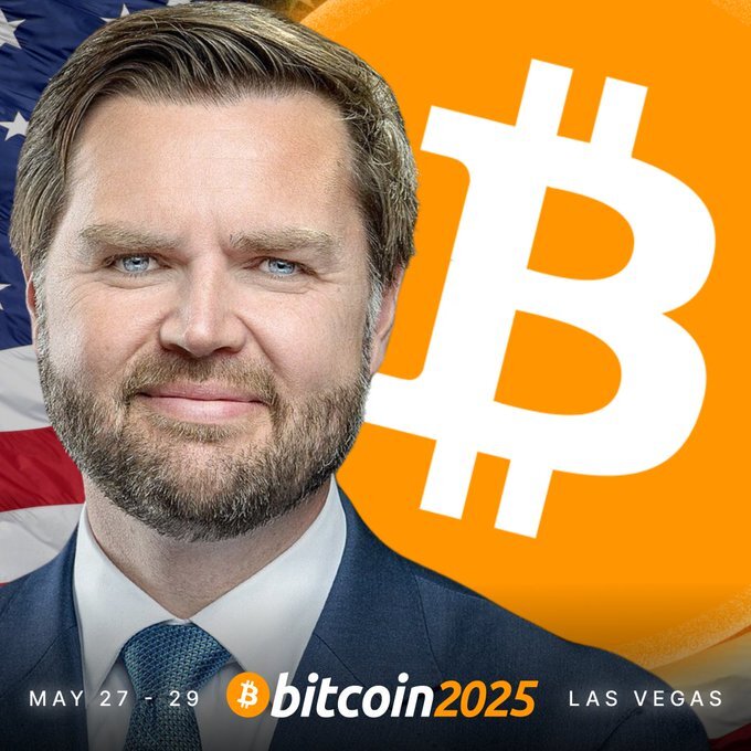 비트코인 2025 컨퍼런스(Bitcoin 2025 Conference), 미국 부통령 제이디 밴스(JD Vance)/출처: X