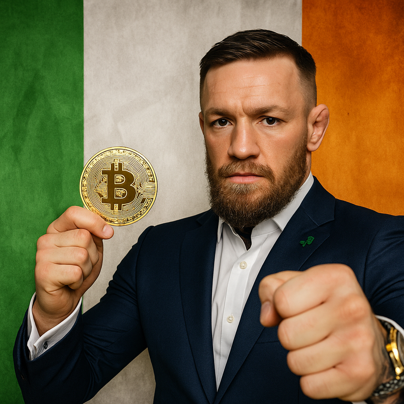 UFC 전설 맥그리거 "비트코인 전략 준비금으로 아일랜드에 권한 돌려주자"/챗gpt 생성 이미지