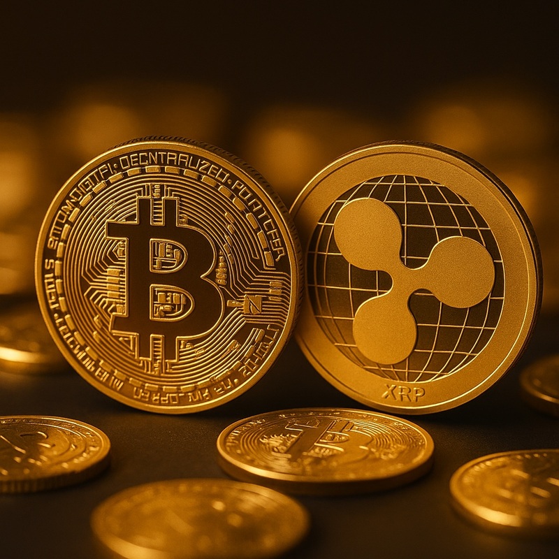 비트코인(BTC), 엑스알피(XRP)/챗gpt 생성 이미