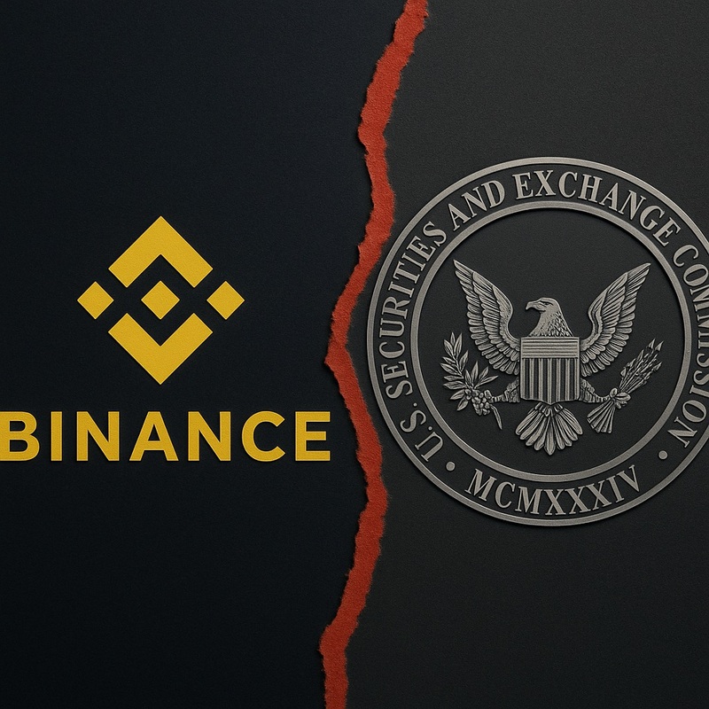 바이낸스(Binance), 미국 증권거래위원회(SEC)/챗gpt 생성 이미지