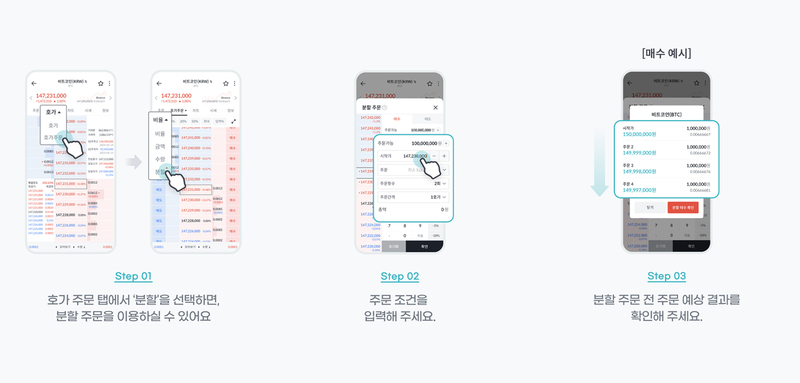 (이미지) 빗썸, 동시에 분할 투자 가능한 '자동 분할 주문' 서비스 시작