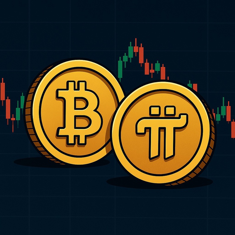 비트코인(BTC), 파이(PI)/챗GPT 생성 이미지