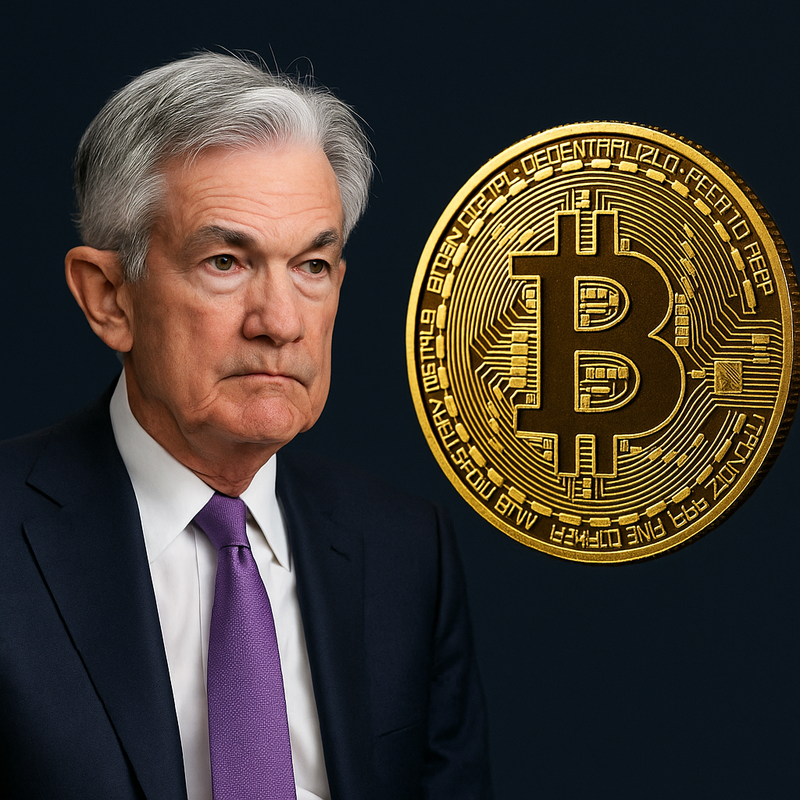 제롬 파월, 비트코인(BTC)/챗GPT 생성 이미지