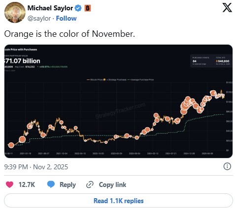 사진=Michael Saylor X 피드 캡처